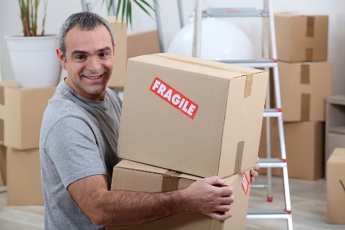 Removal team assisting with a house move in Clapham