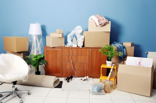 Unpacking service helping organise items in a Clapham property