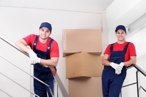 Removal van loaded for a short-notice house or flat move in Clapham