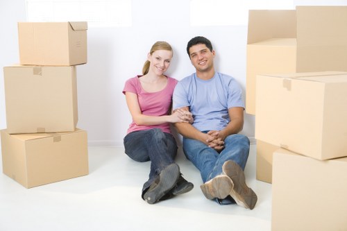 Moving truck service supporting a Clapham home removal near local residential streets