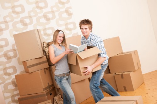 Analytics cookies and performance monitoring concept for a moving company website