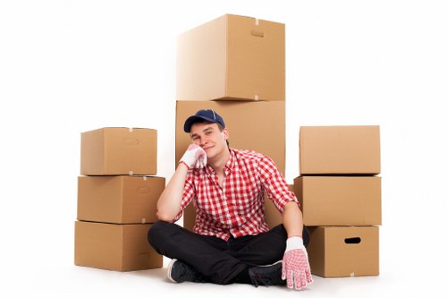 Careful handling of household furniture in a Clapham flat
